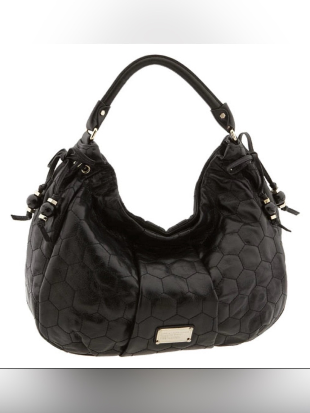 Marc Jacobs Black Leather Quilted Hobo 
Shoulder Bag Women’s